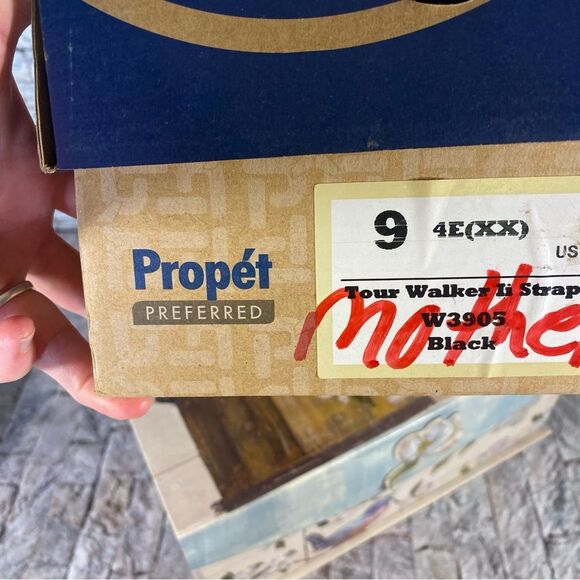 Propét Tour Walker 2 Strap Sneakers Black Work Loafers Womens Size 9 - Picture 10 of 11